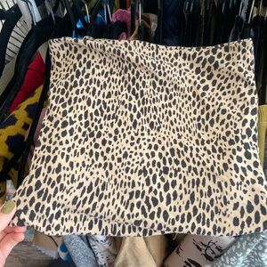 Brandy Melville Animal Print Cropped Tube Top
